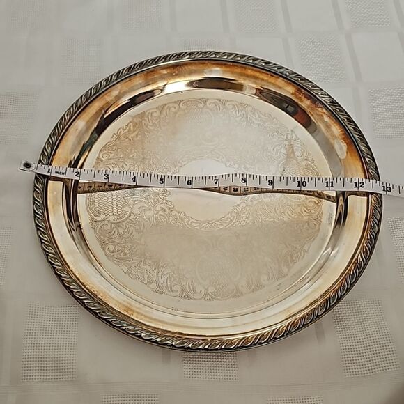 Star E.P Steel Silver Platter 13"-13" - Picture 6 of 16